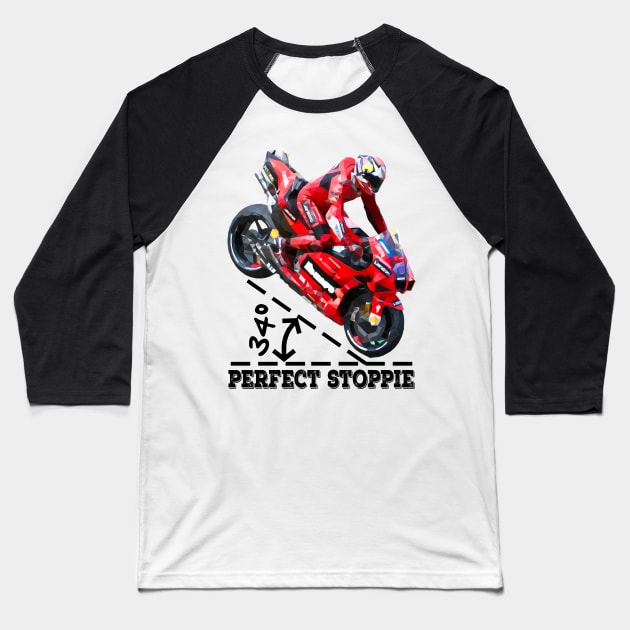 The Perfect Stoppie Baseball T-Shirt by Worldengine